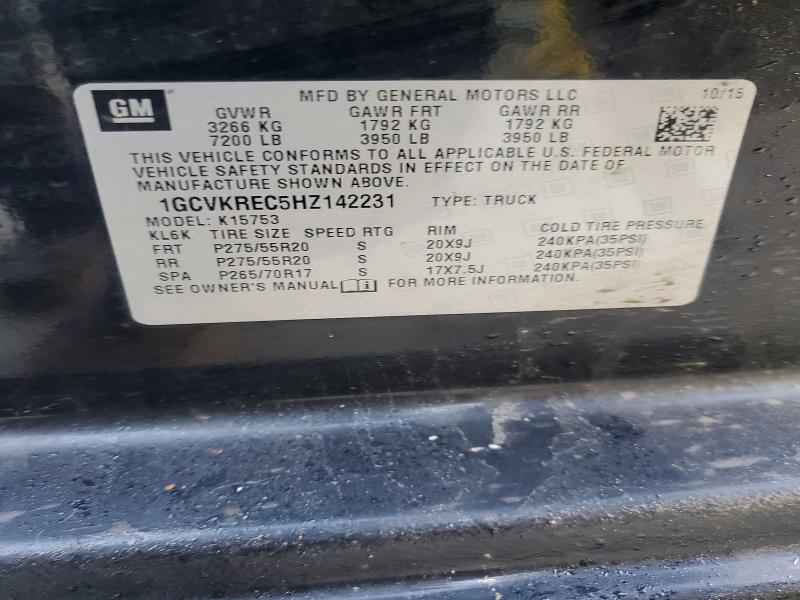 2017 Chevrolet Silverado K1500 LT