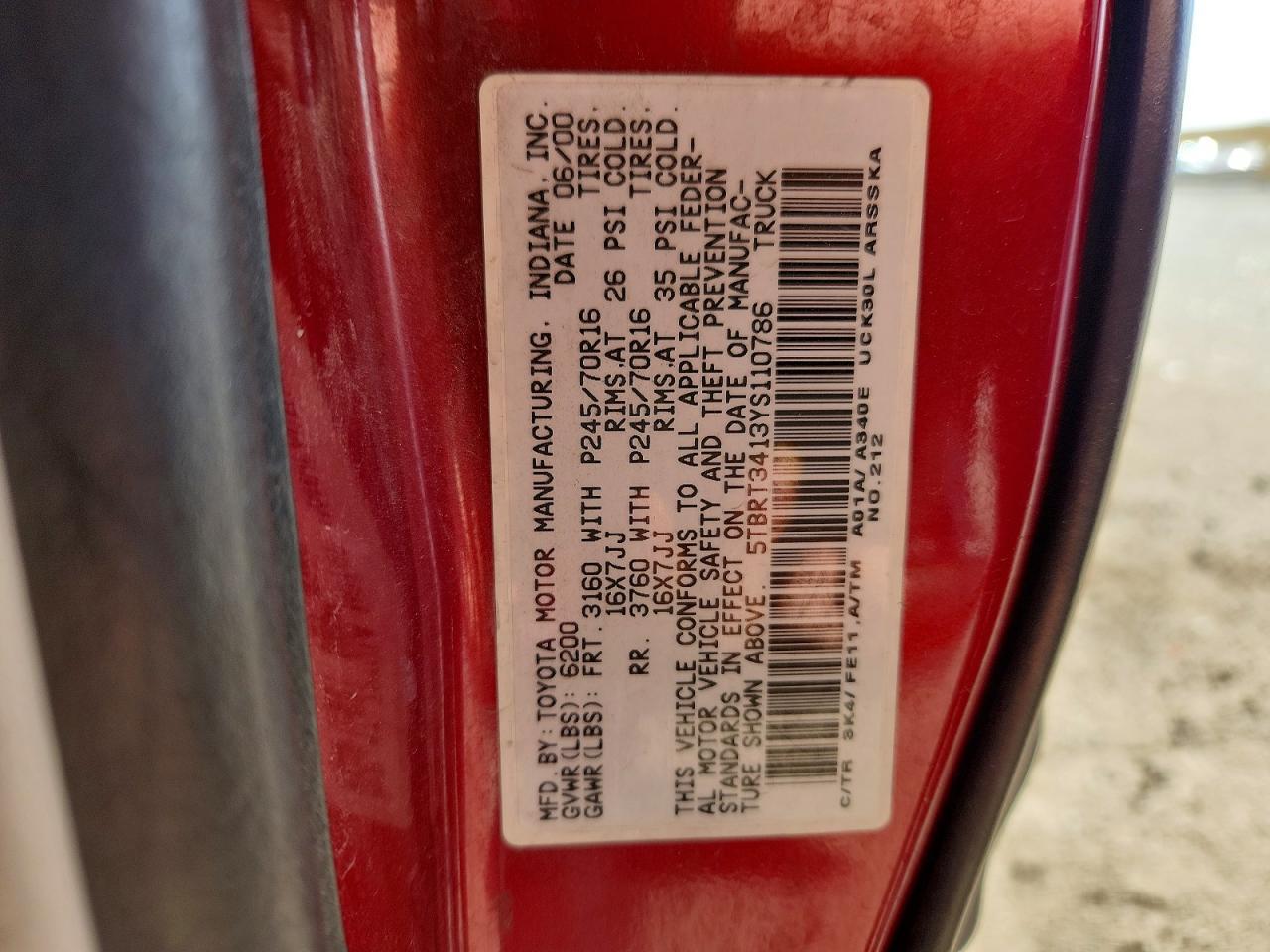 2000 Toyota Tundra SR5