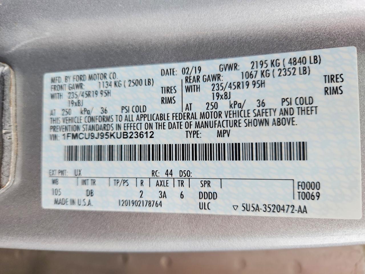 2019 Ford Escape Titanium