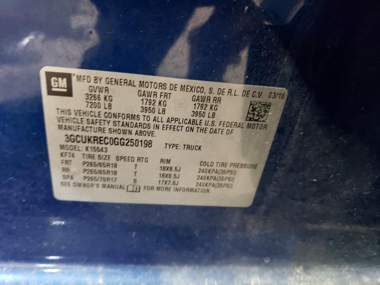 2016 Chevrolet Silverado K1500 LT