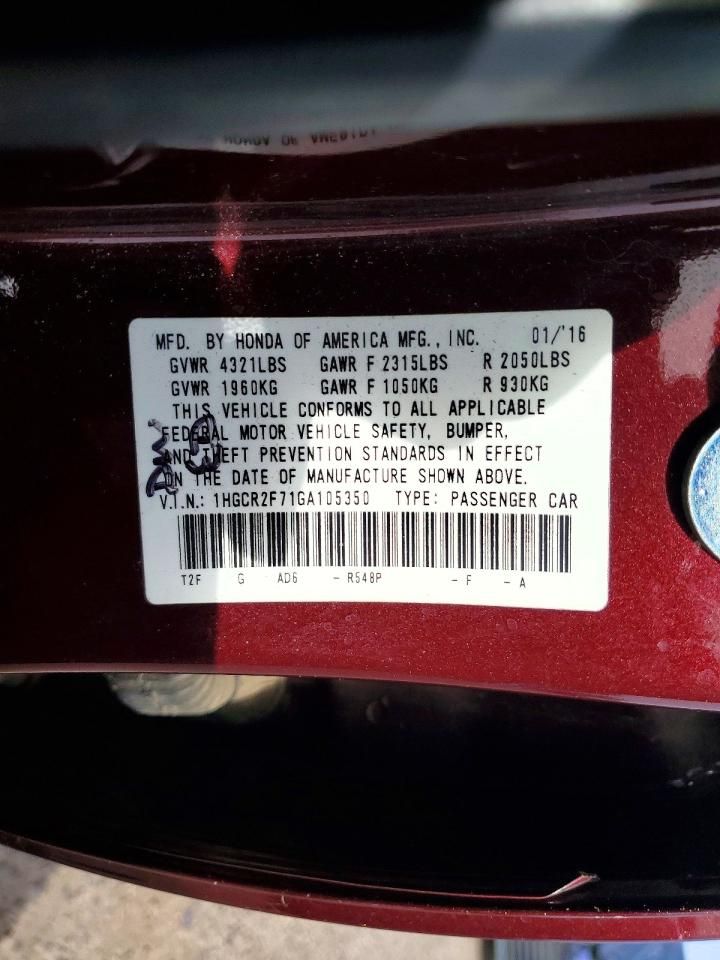 2016 Honda Accord ex