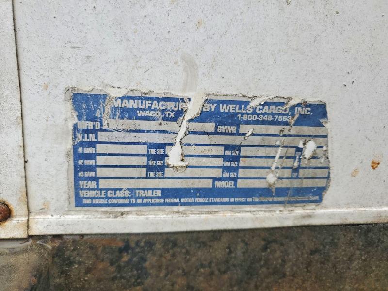 1995 Wells Cargo Enclosed Cargo Trailer