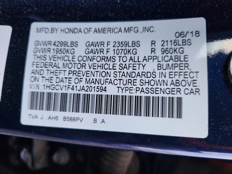 2018 Honda Accord ex