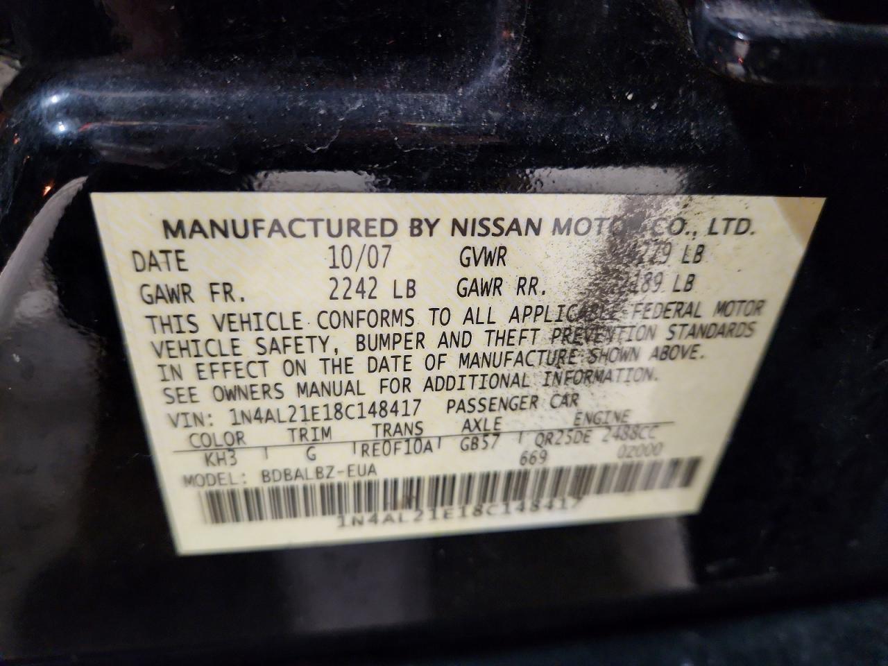 2008 Nissan Altima 2.5