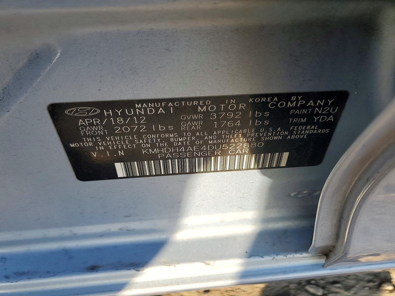 2013 Hyundai Elantra gls