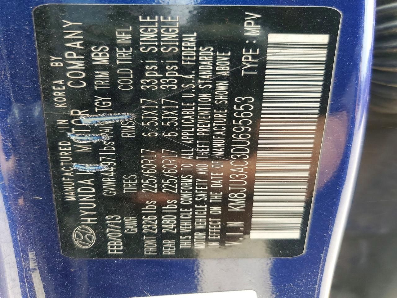 2013 Hyundai Tucson gls