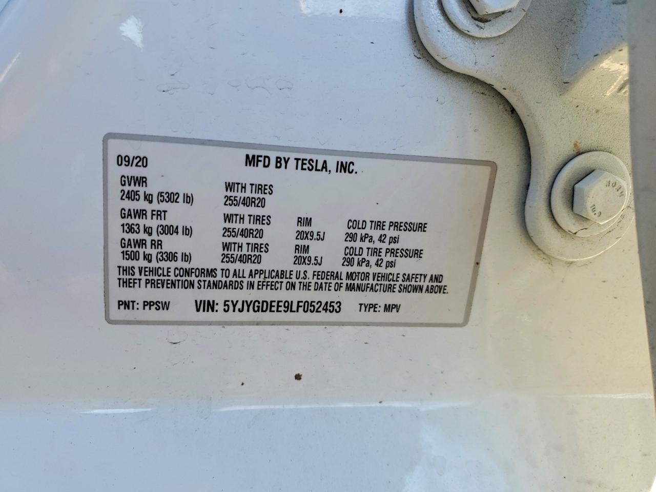 2020 Tesla Model y