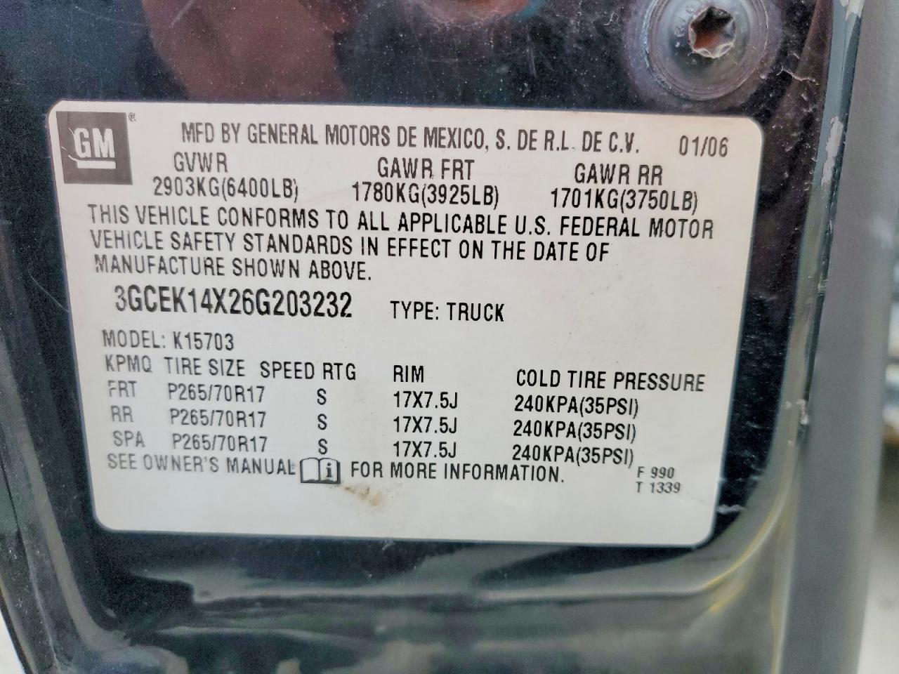 2006 Chevrolet Silverado K1500
