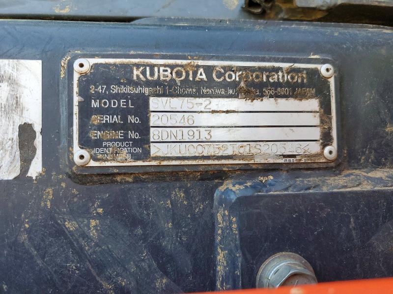 2014 Kubota Ssv65 Tracked Skid Steer Loader
