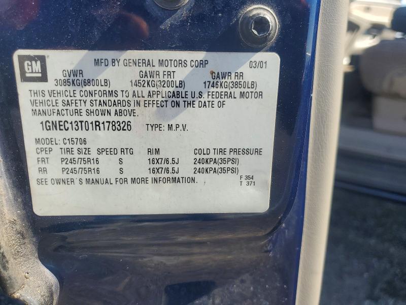 2001 Chevrolet Tahoe C1500