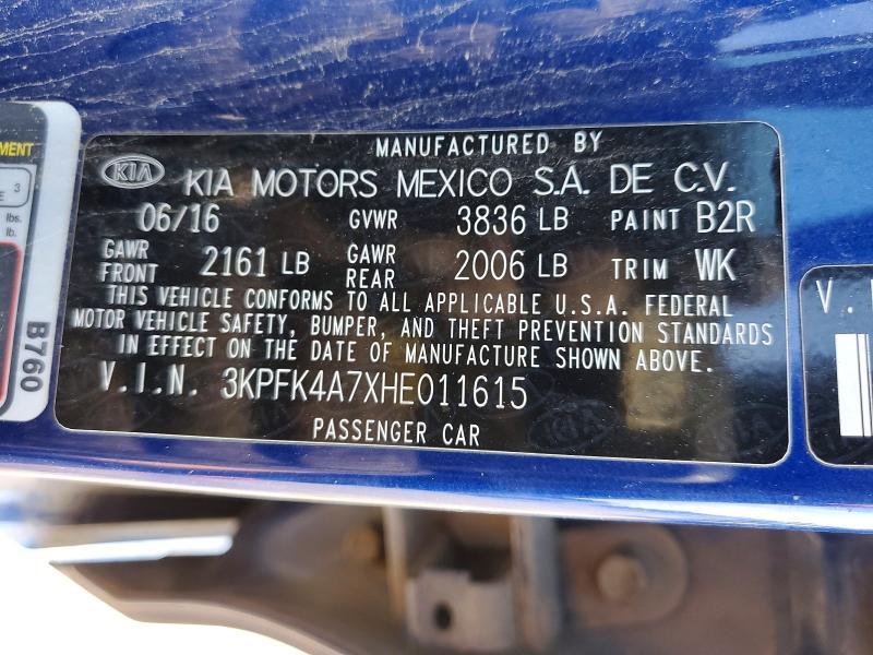 2017 KIA Forte lx
