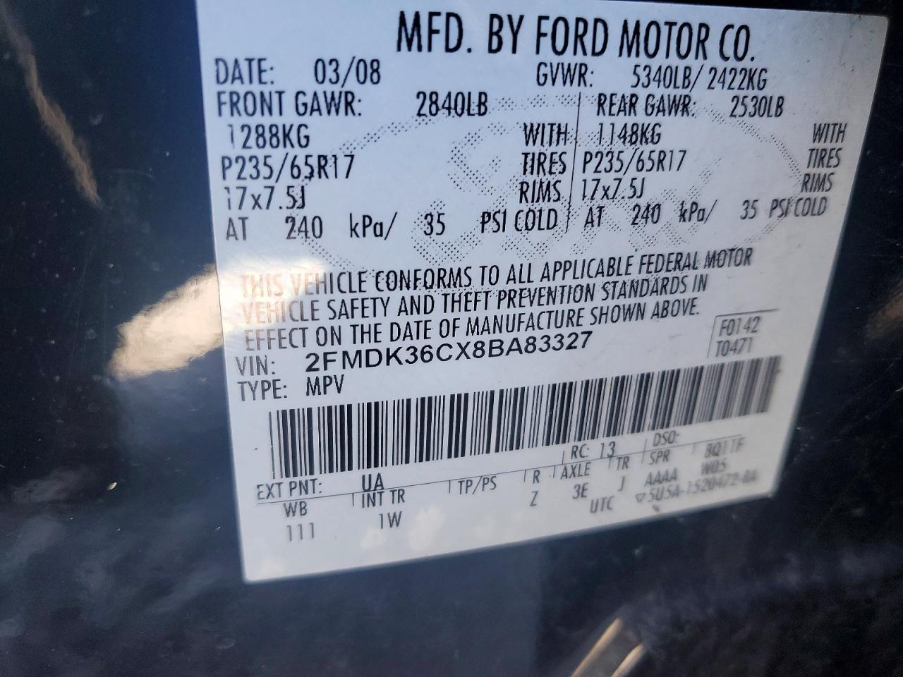 2008 Ford Edge se