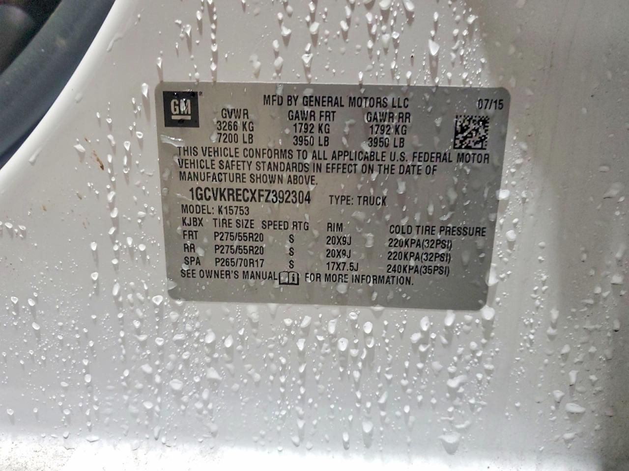 2015 Chevrolet Silverado K1500 lt