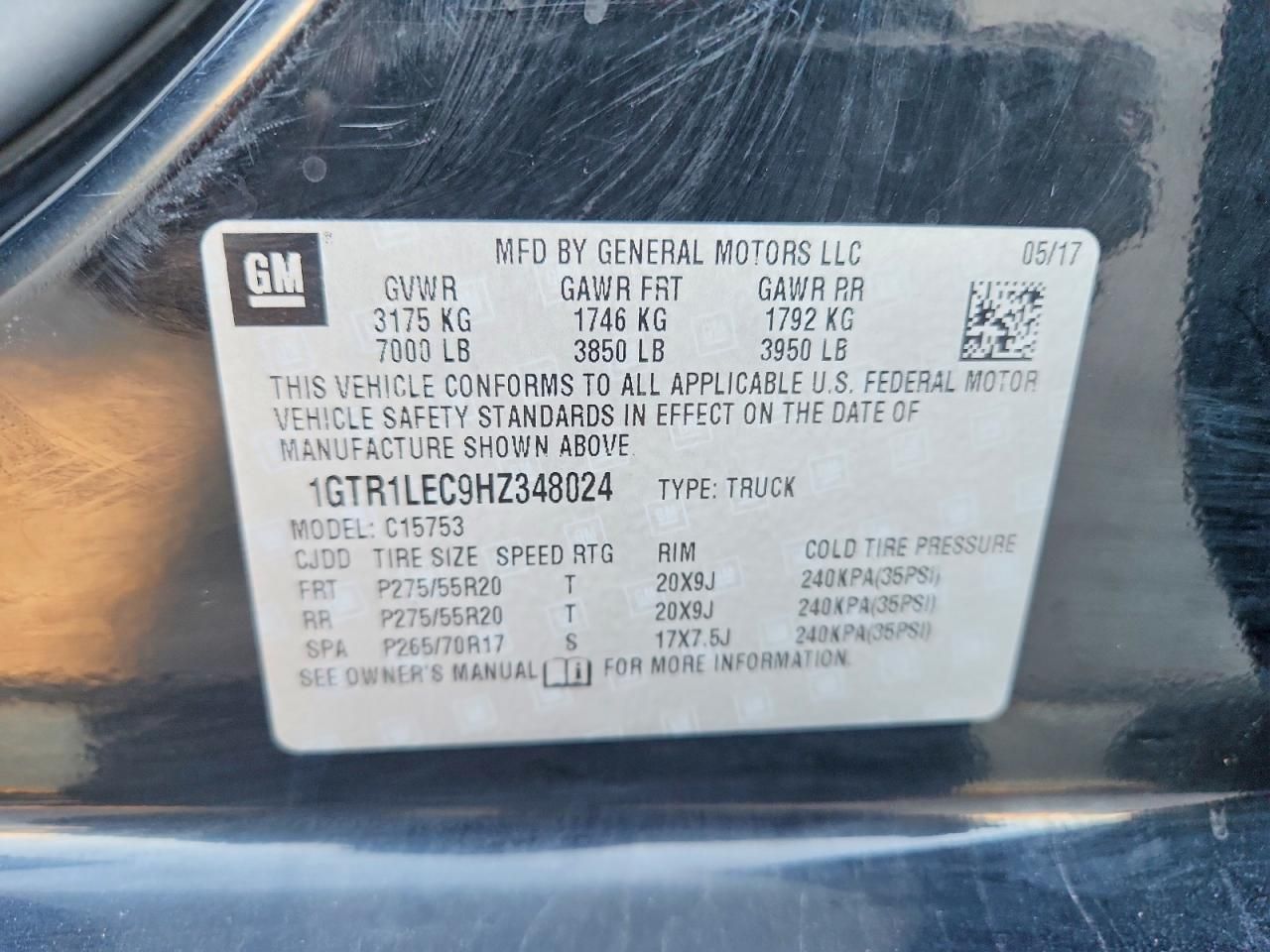 2017 GMC Sierra C1500