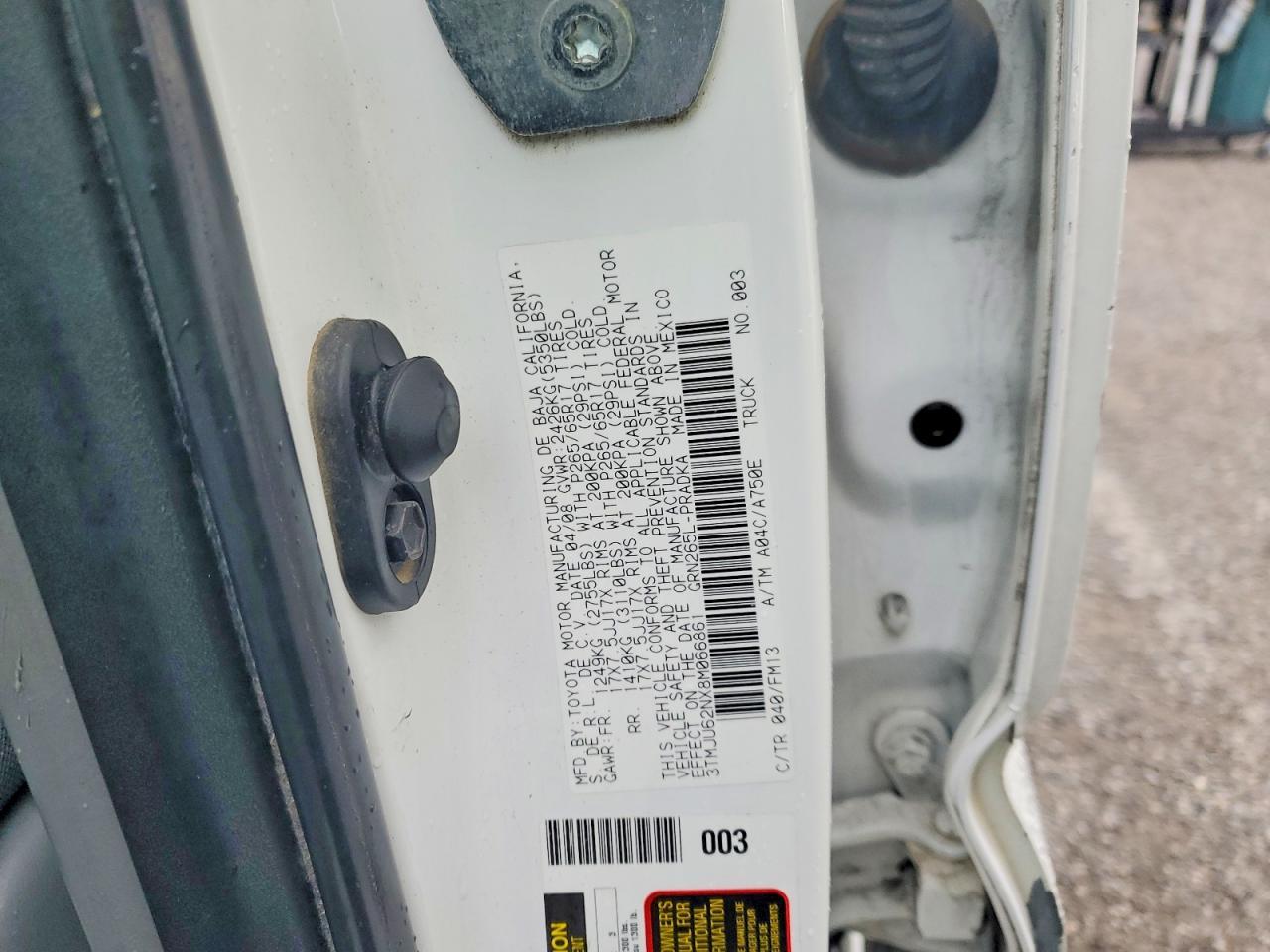 2008 Toyota Tacoma Prerunner V6