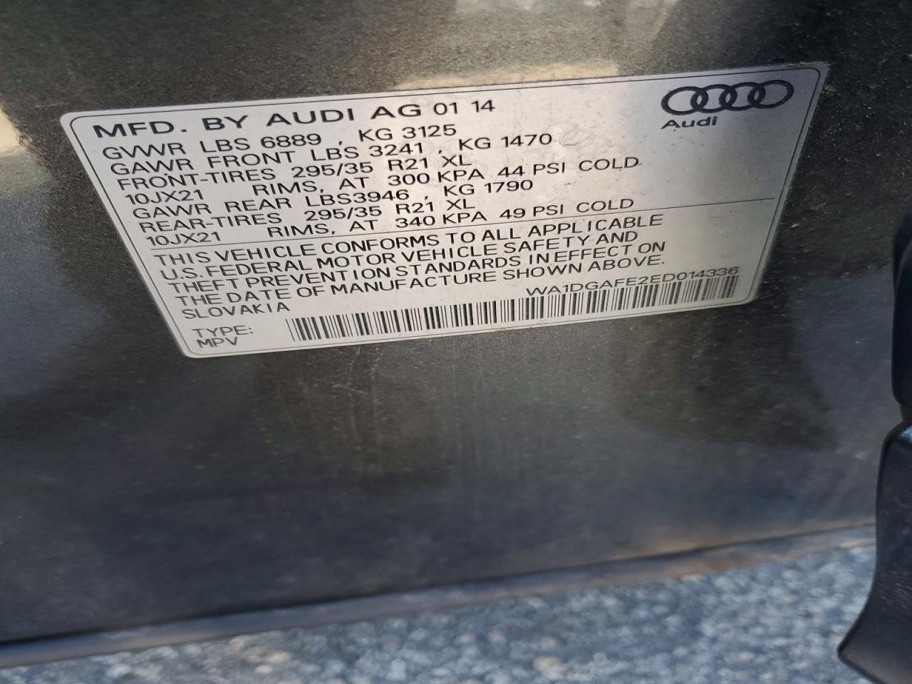 2014 Audi Q7 Prestige