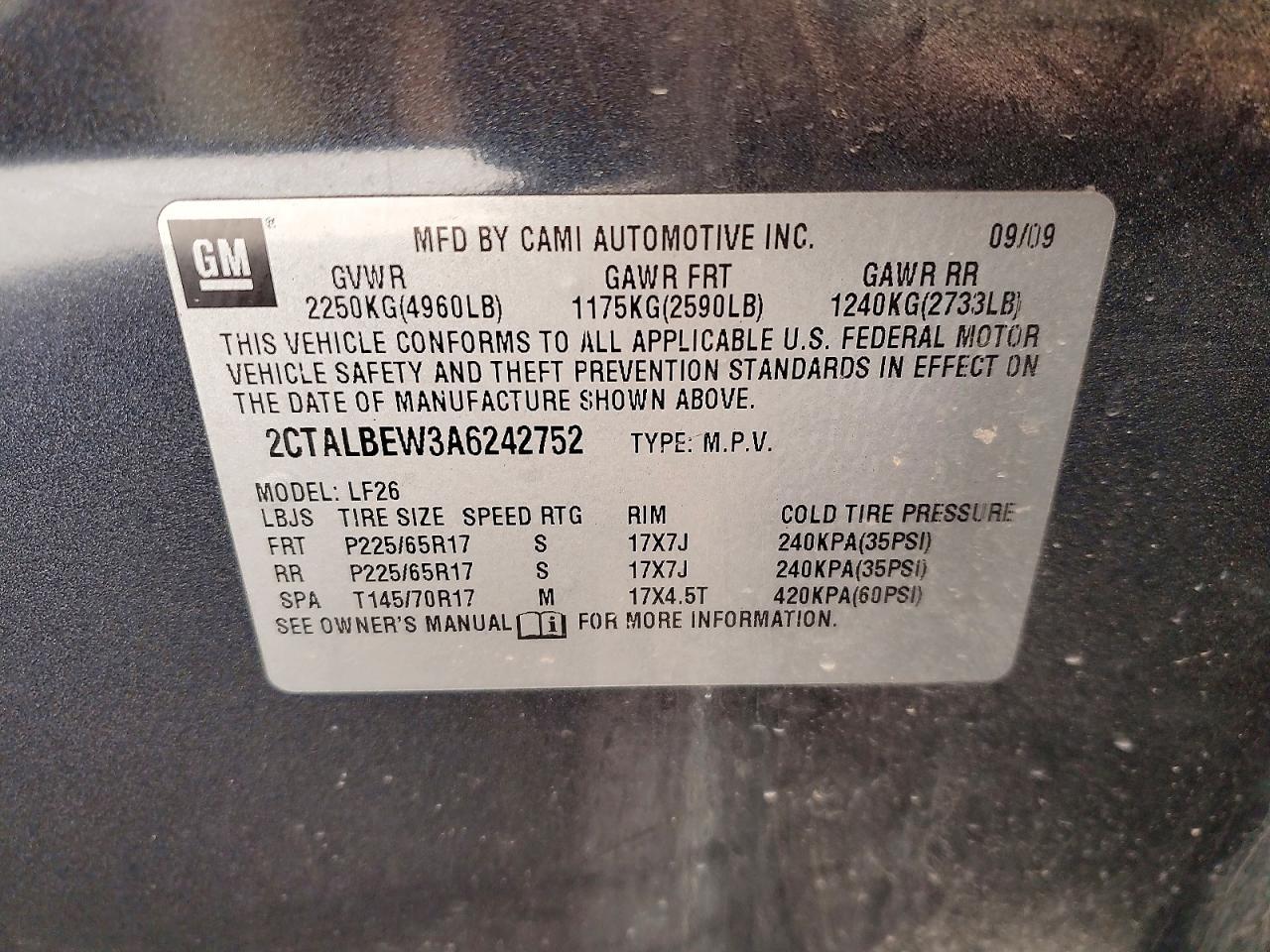 2010 GMC Terrain sle
