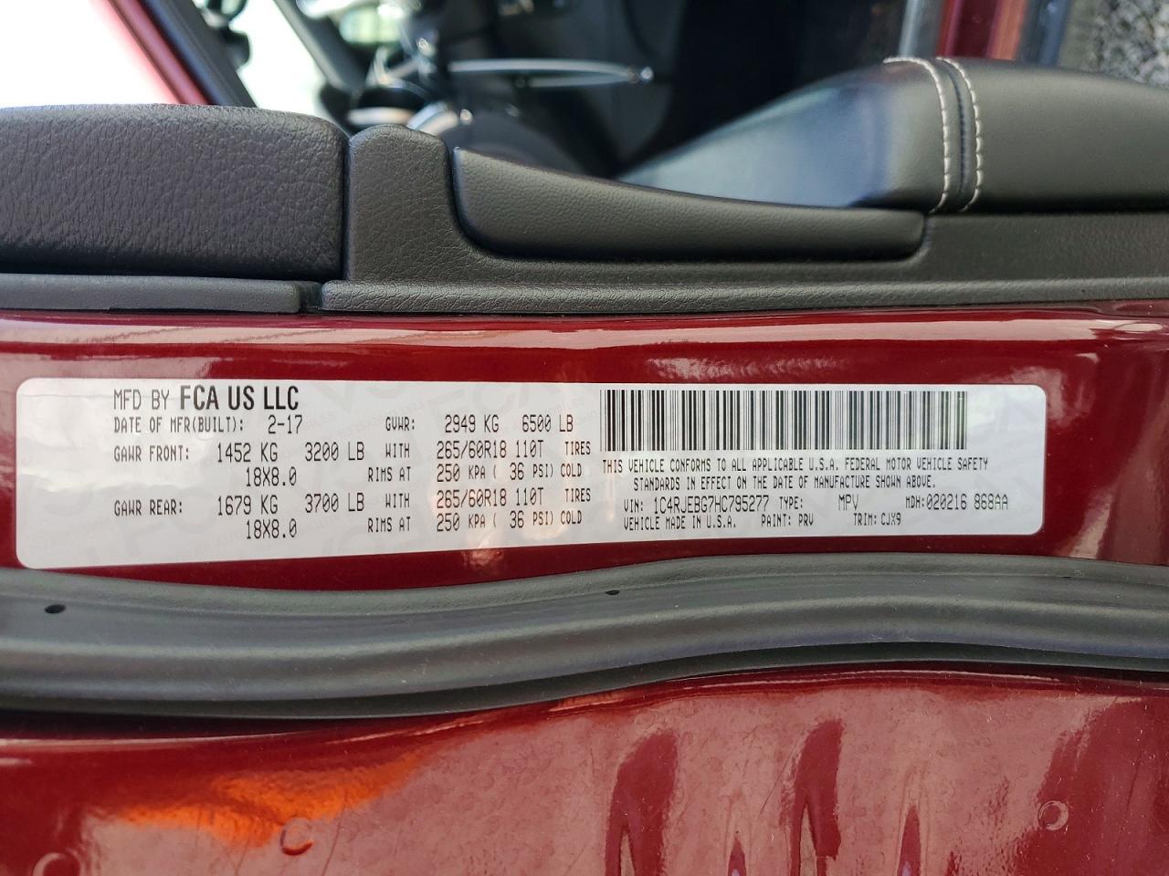 2017 Jeep Grand Cherokee Limited