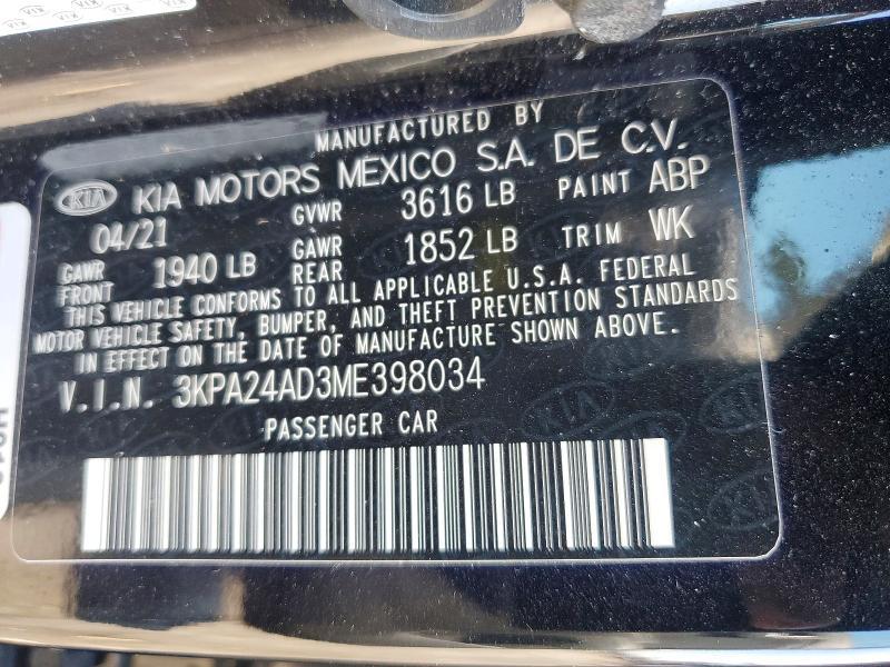 2021 KIA Rio s
