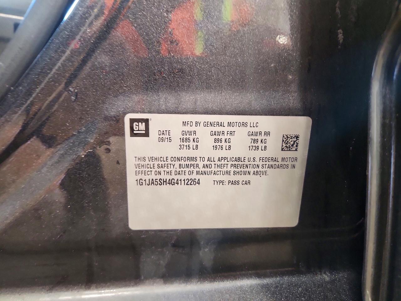 2016 Chevrolet Sonic ls