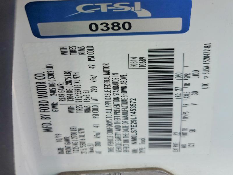 2020 Ford Transit Connect Utility / Service Van