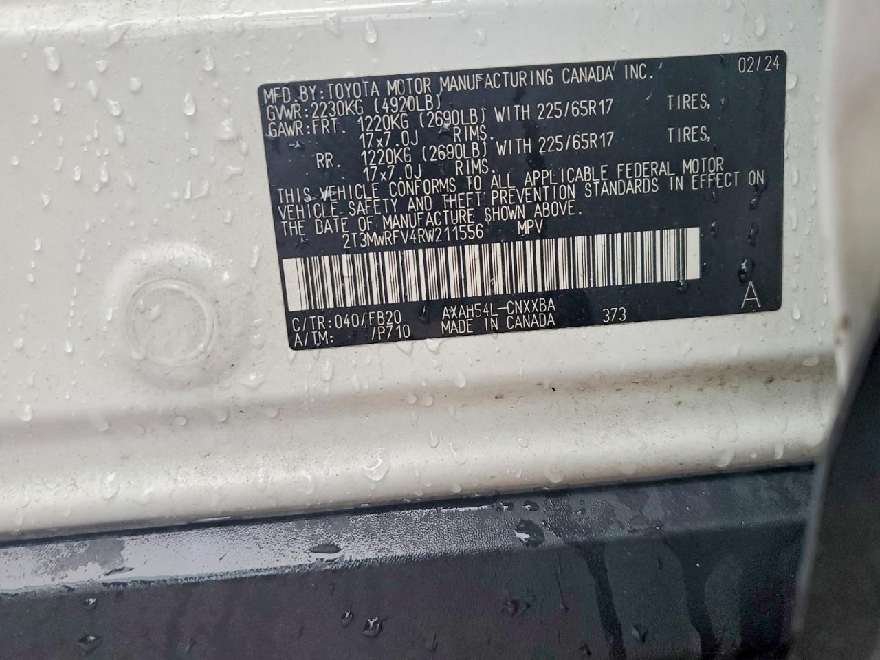 2024 Toyota Rav4 le