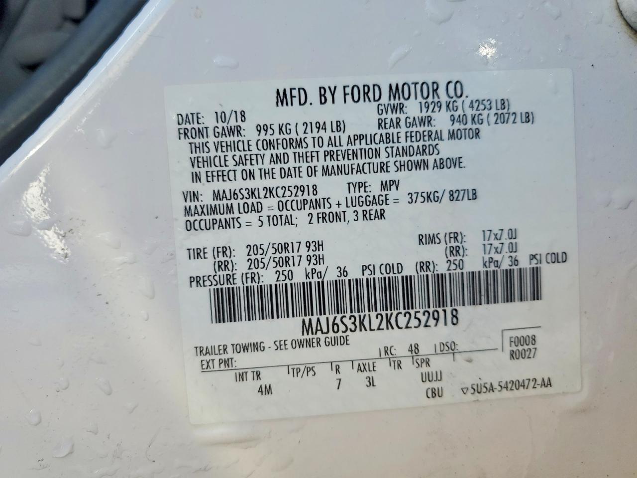 2019 Ford Ecosport Titanium