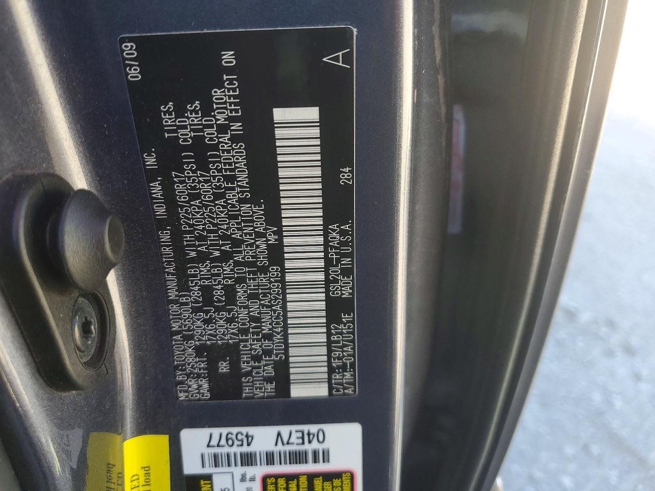2010 Toyota Sienna xle Limited