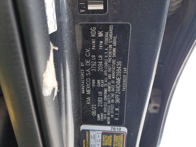 2021 KIA Forte fe