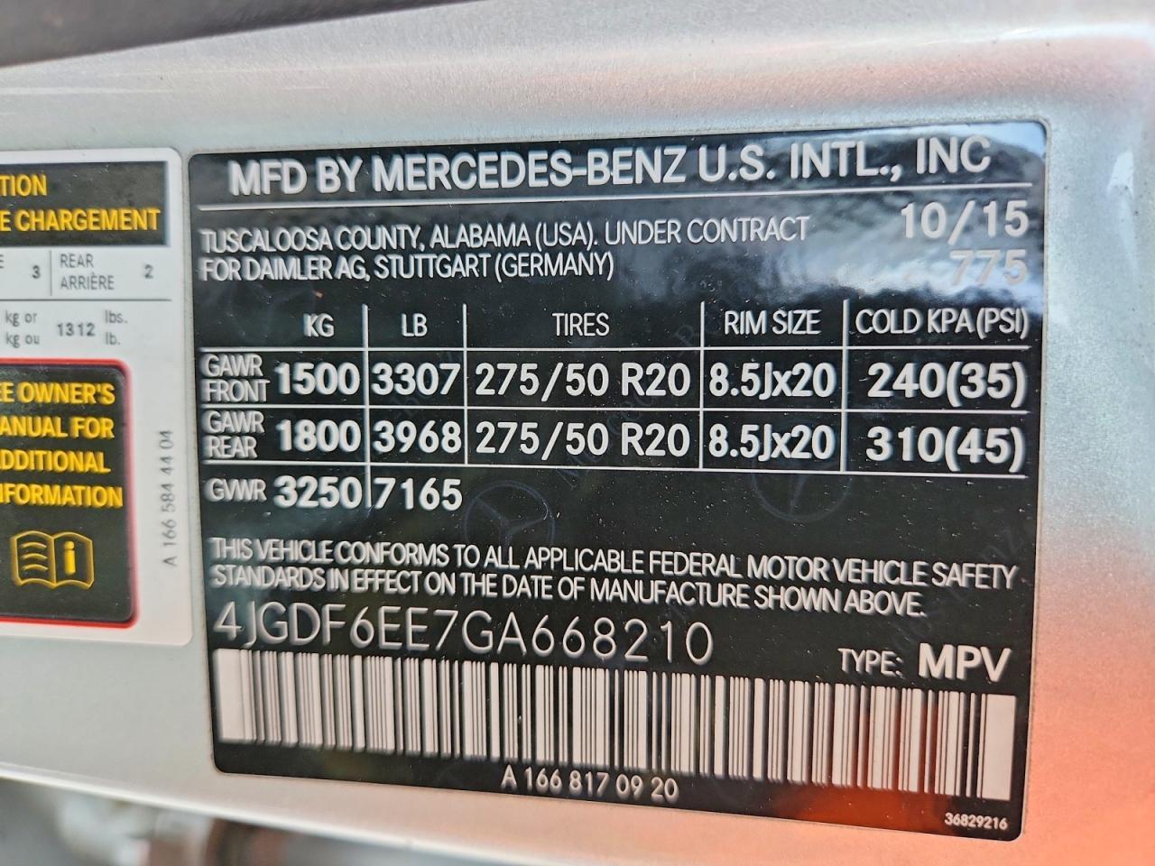 2016 Mercedes-Benz Gl 450 4matic