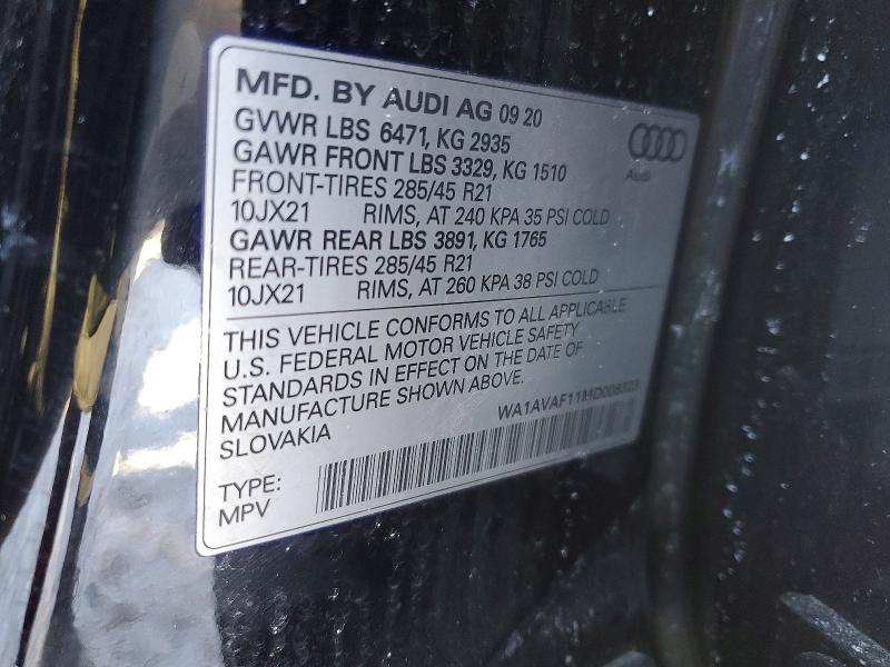 2021 Audi Q8 Premium