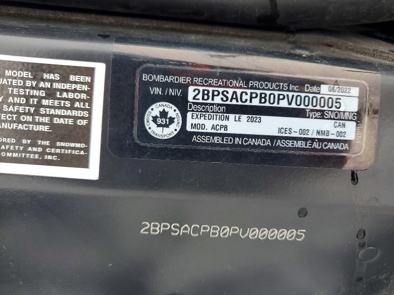 2023 Skidoo Expedition LE 900 AC