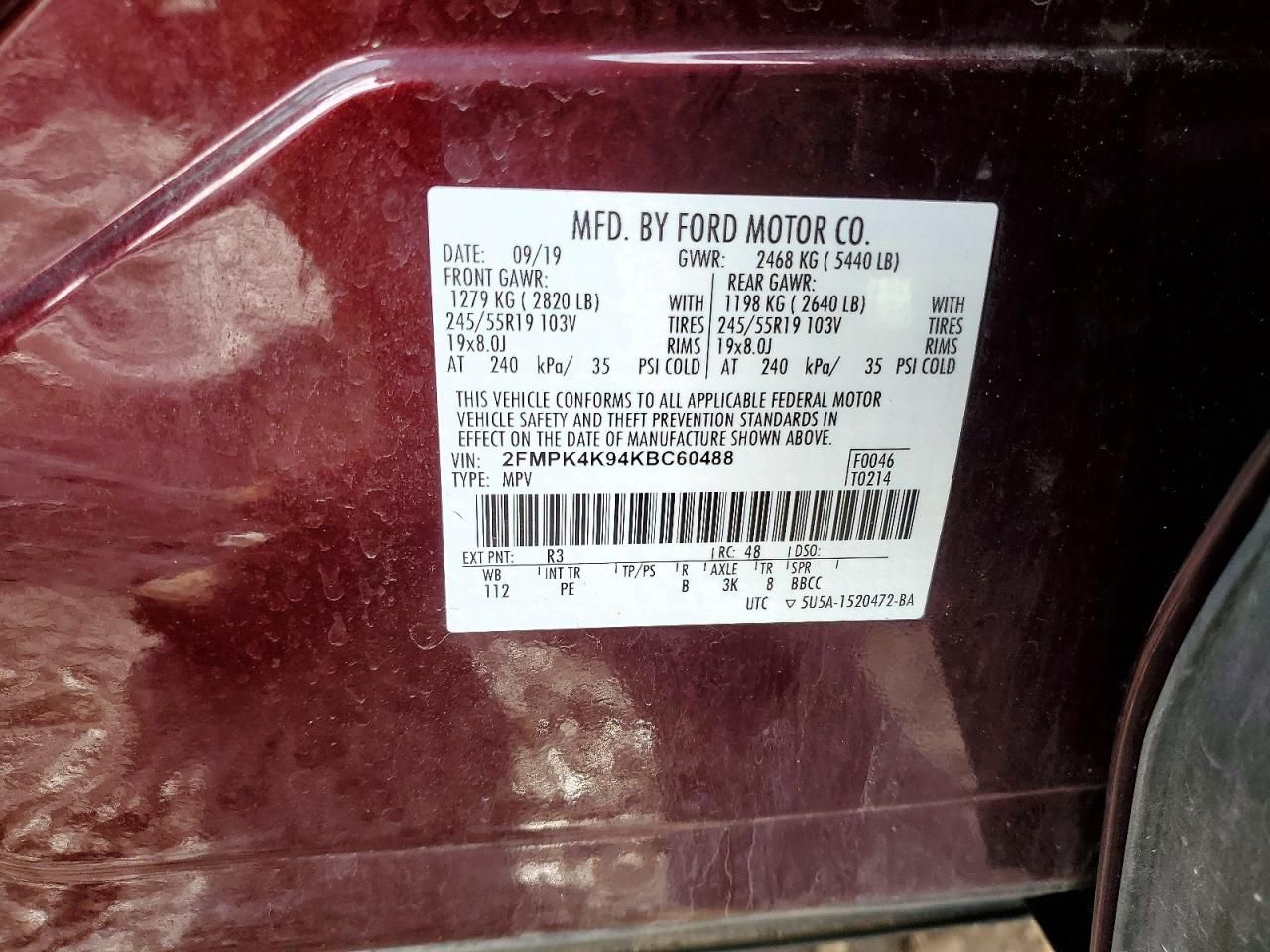 2019 Ford Edge Titanium