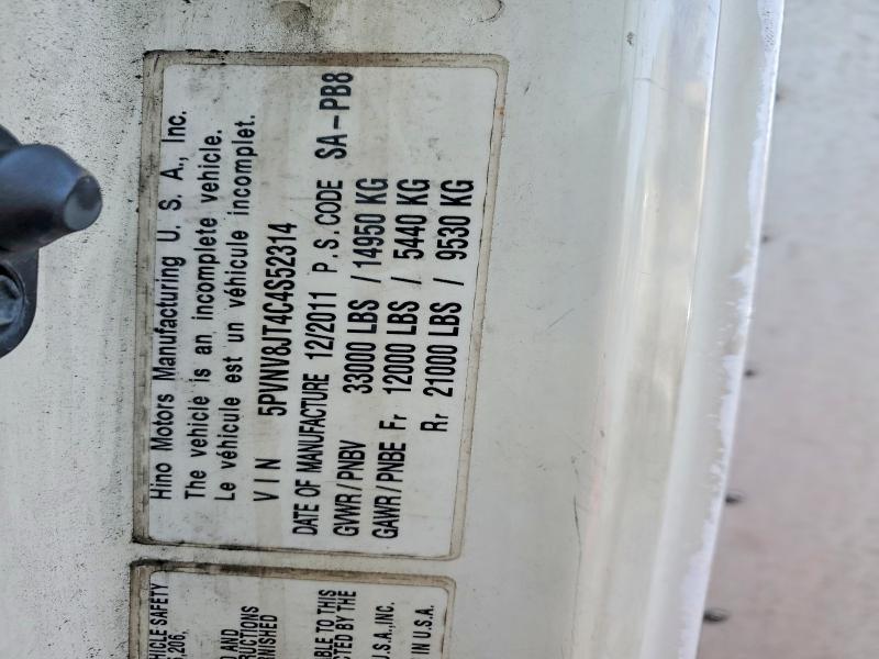 2012 Hino 338 BOX Truck