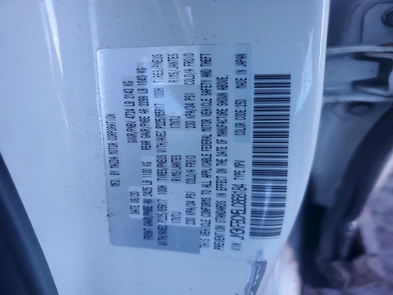 2020 Mazda Cx-5 Touring