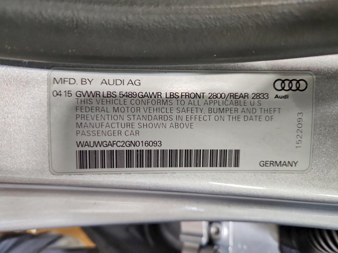 2016 Audi A7 Premium Plus