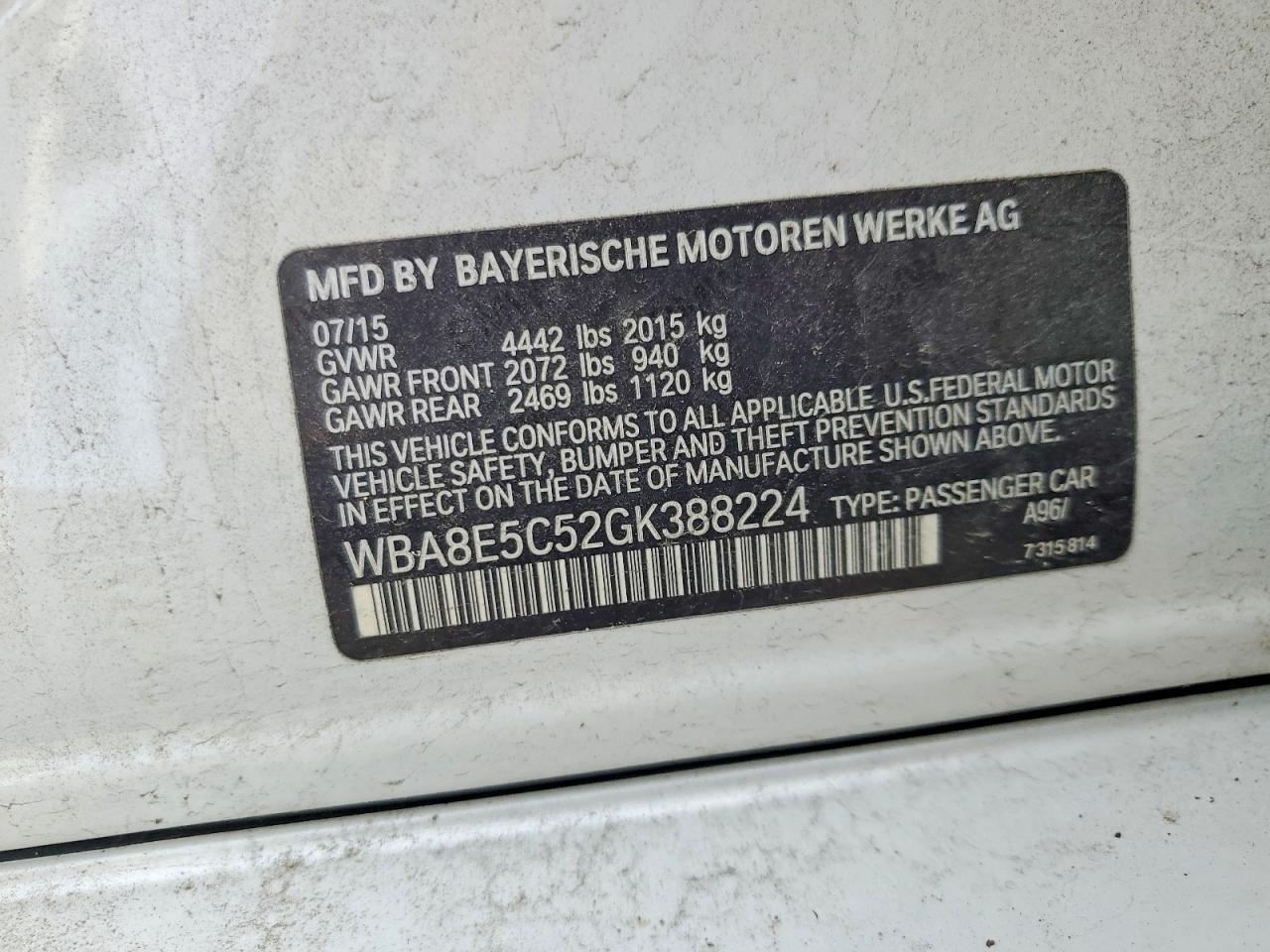 2016 BMW 328 d