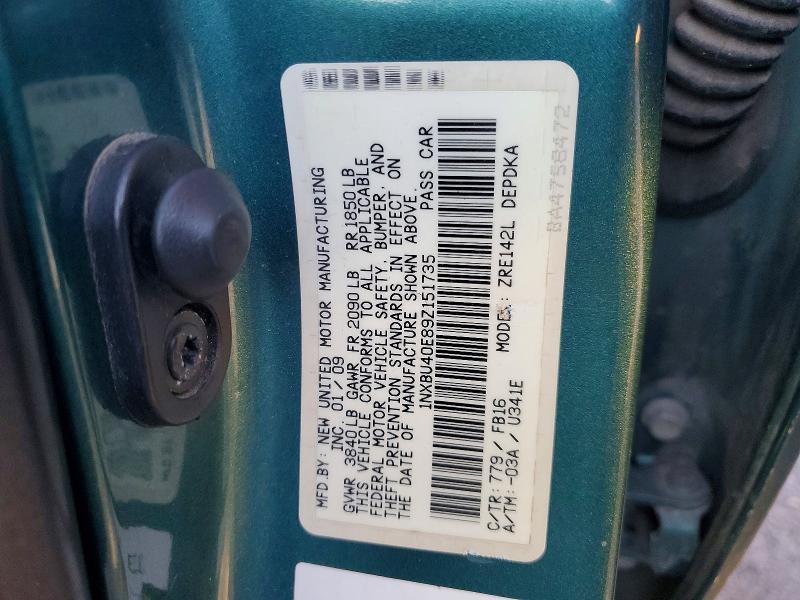 2009 Toyota Corolla le