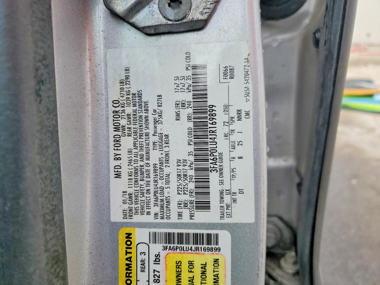 2018 Ford Fusion se Hybrid
