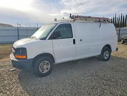 Salvage trucks for sale at San Martin, CA auction: 2013 Chev Rolet Express 2500 Utility / Service Van