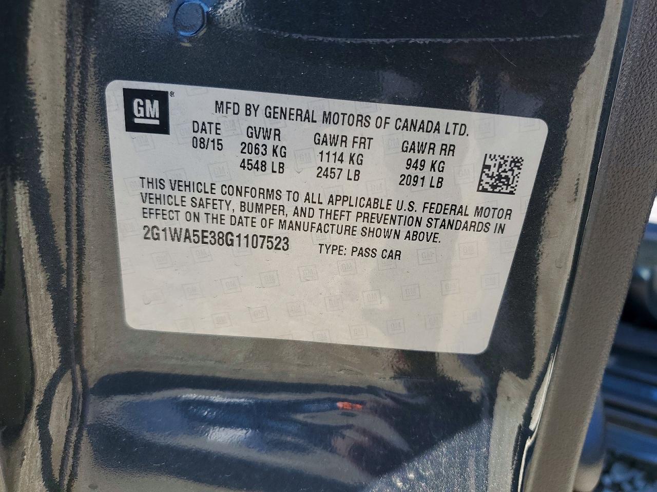 2016 Chevrolet Impala Limited ls