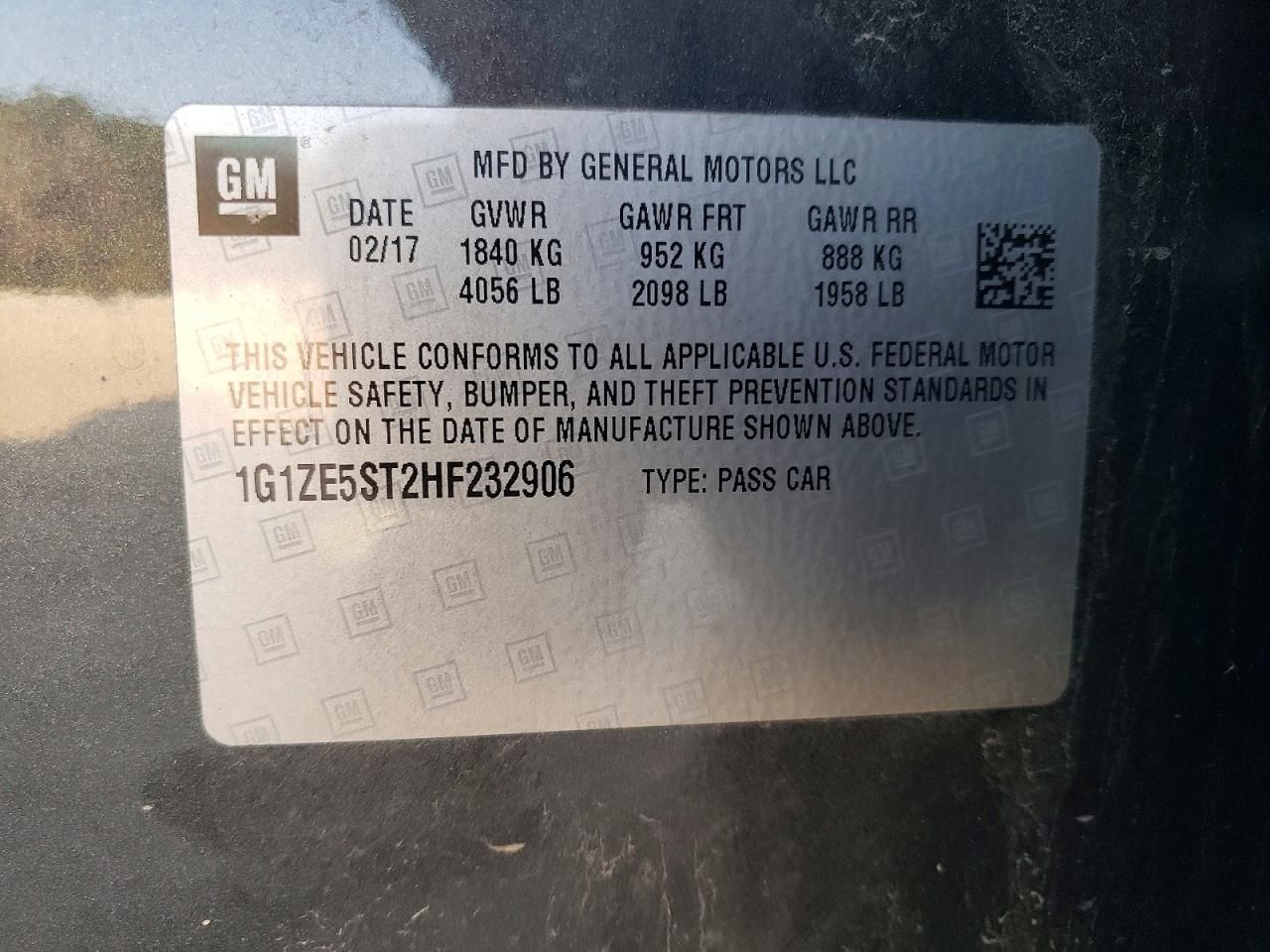 2017 Chevrolet Malibu lt