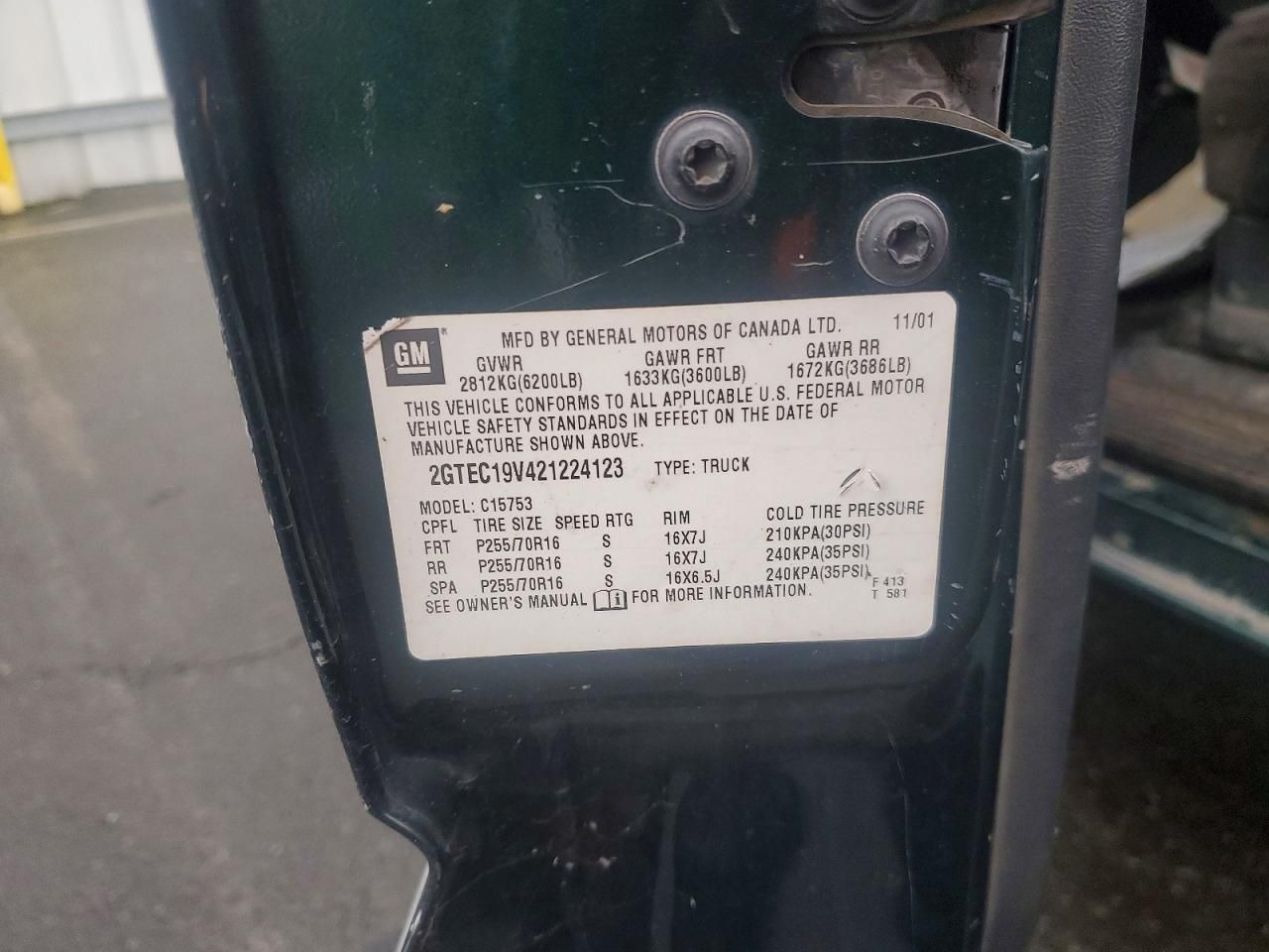 2002 GMC New Sierra C1500