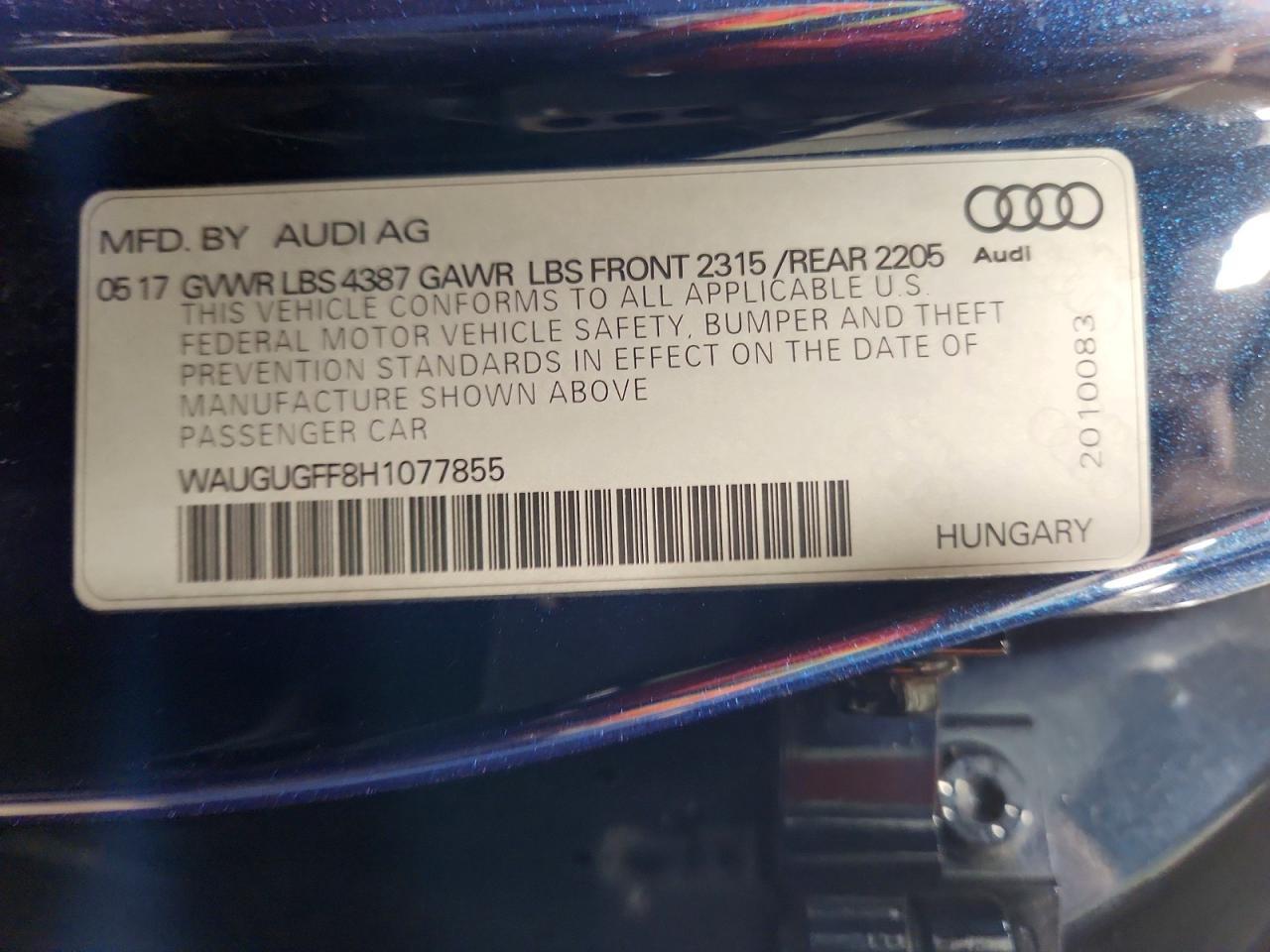 2017 Audi A3 Premium Plus