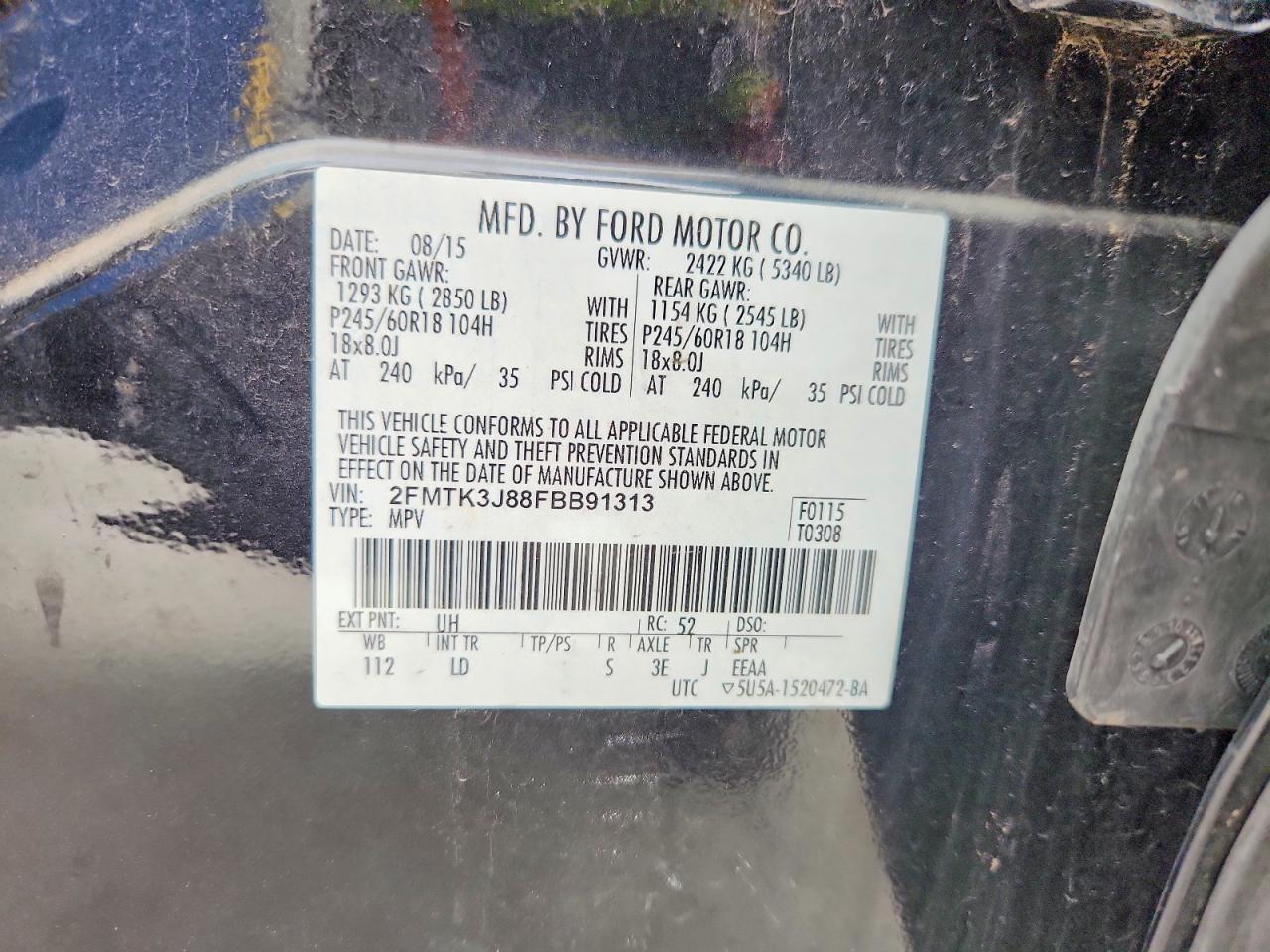2015 Ford Edge sel