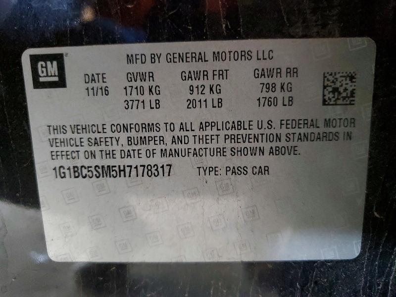 2017 Chevrolet Cruze ls