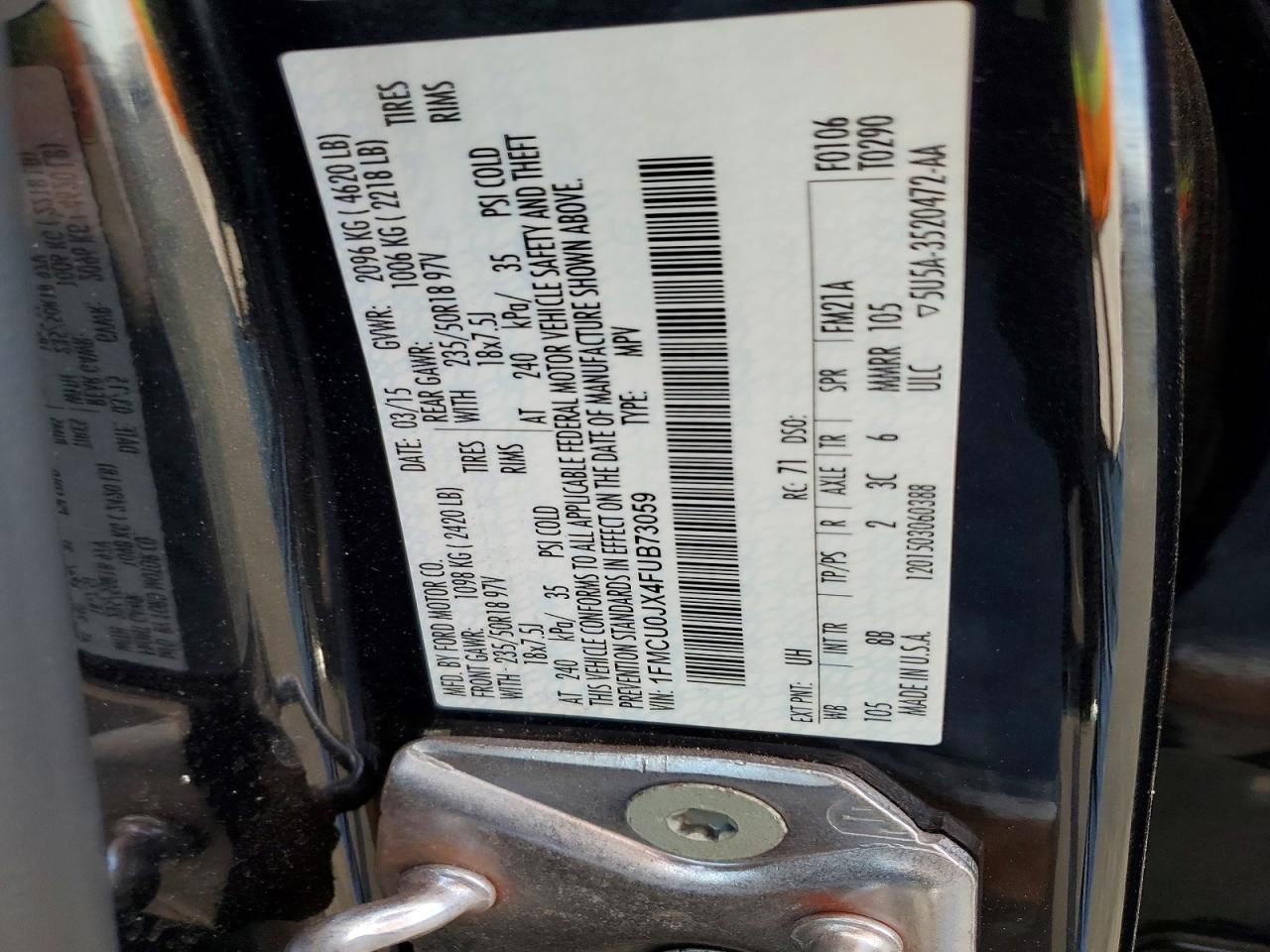 2015 Ford Escape Titanium