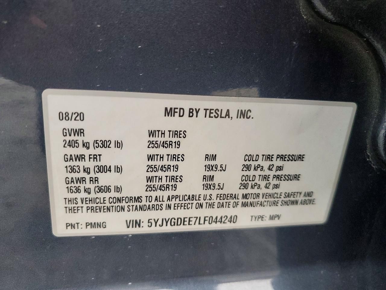 2020 Tesla Model y