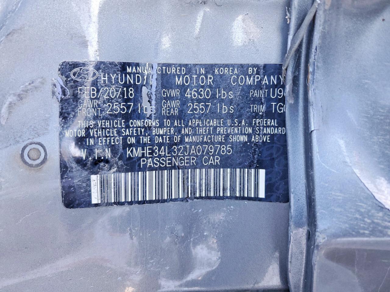 2018 Hyundai Sonata Hybrid