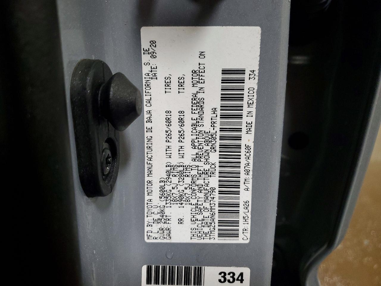 2021 Toyota Tacoma Limited